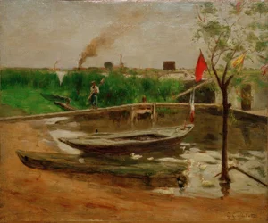 Boat Shed Near Porte Marly